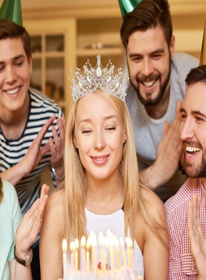 AOPRIE Birthday Queen Sash for Women Girls Birthday Tiara & Crowns for Girls Birthday Headbands for Women Happy Birthday Accessories Favor Supllies Black Silver, 2 Pack - Image 2